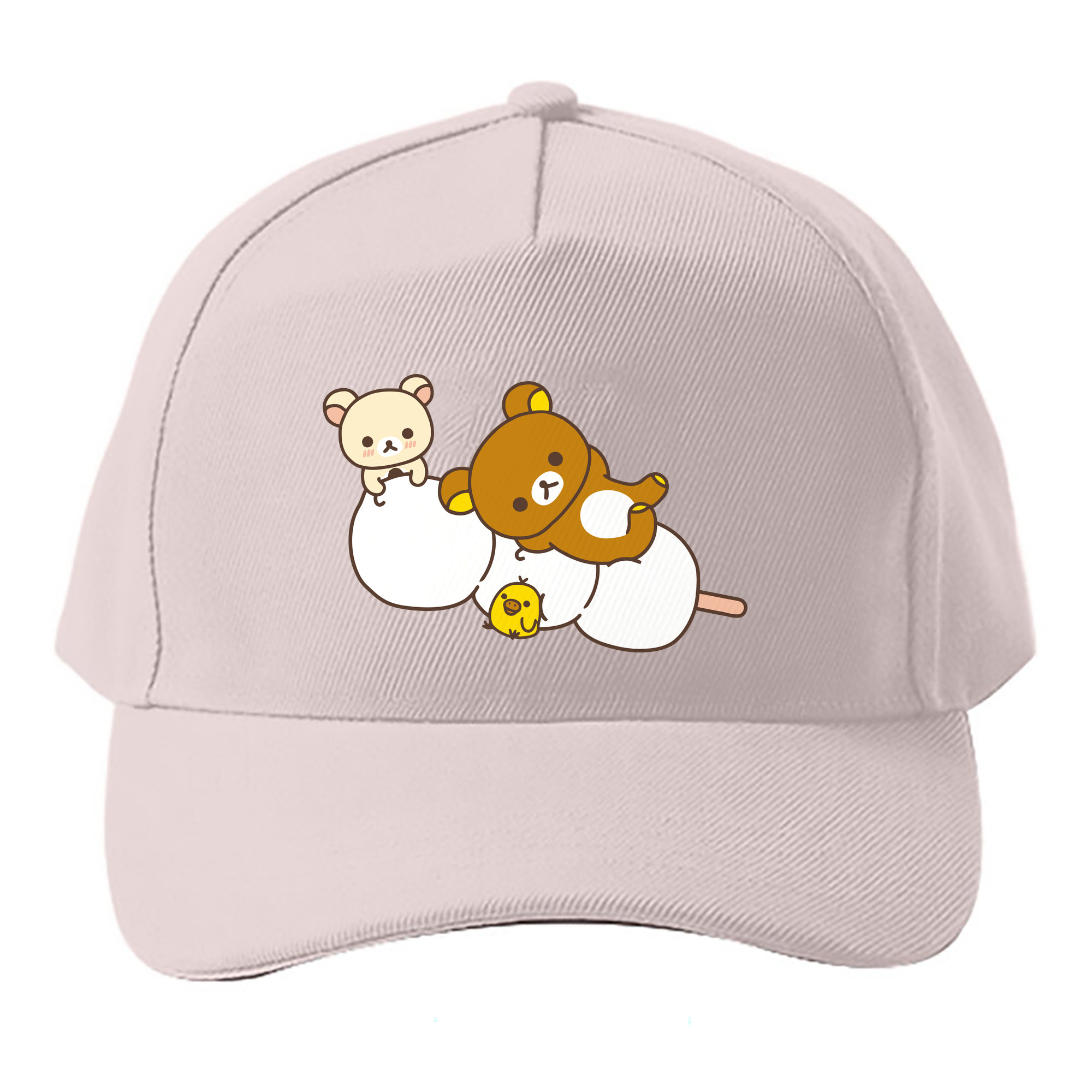 （画像用） リラックマ リラックマ キイロイトリ Rilakkuma Korilakkuma Kiiroitori ベースボールキャップ 綿100％ 男女兼用 帽子 スポーツ